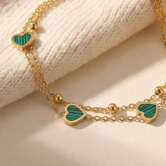 Double Heart Bracelet
