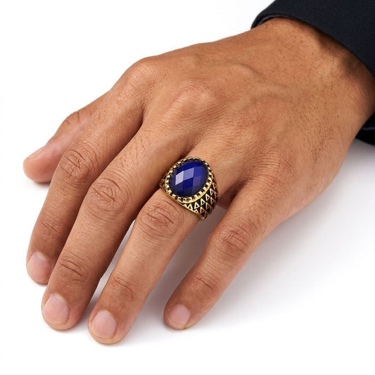 Blue Signet Ring