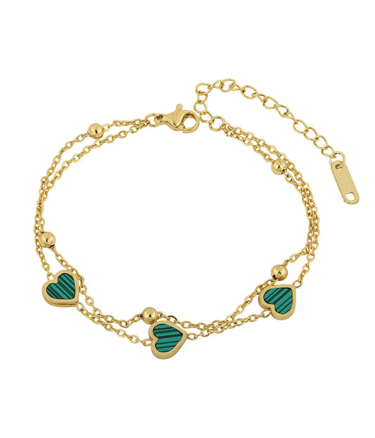 Double Heart Bracelet