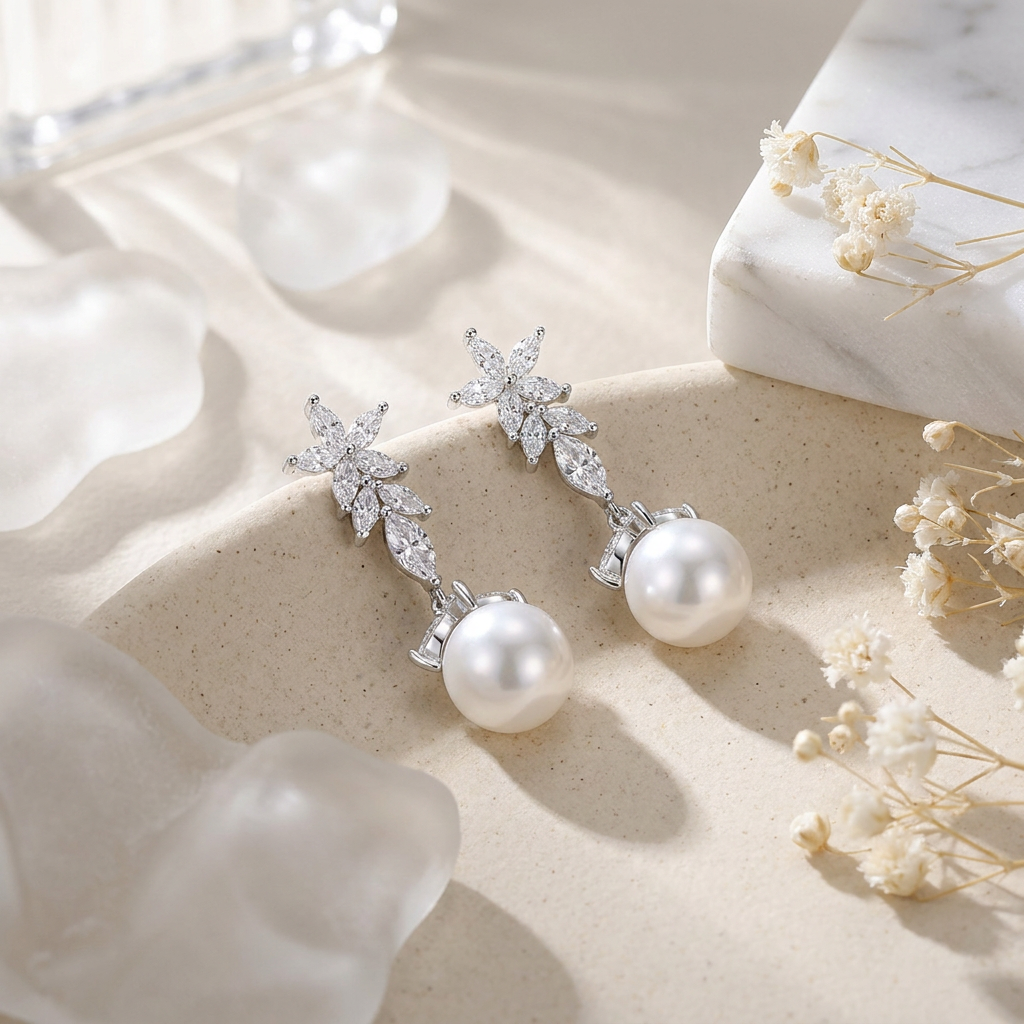 Flower Leaf Earrings