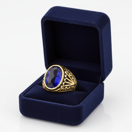 Blue Signet Ring