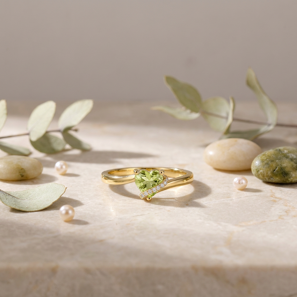 Heart Zircon Ring